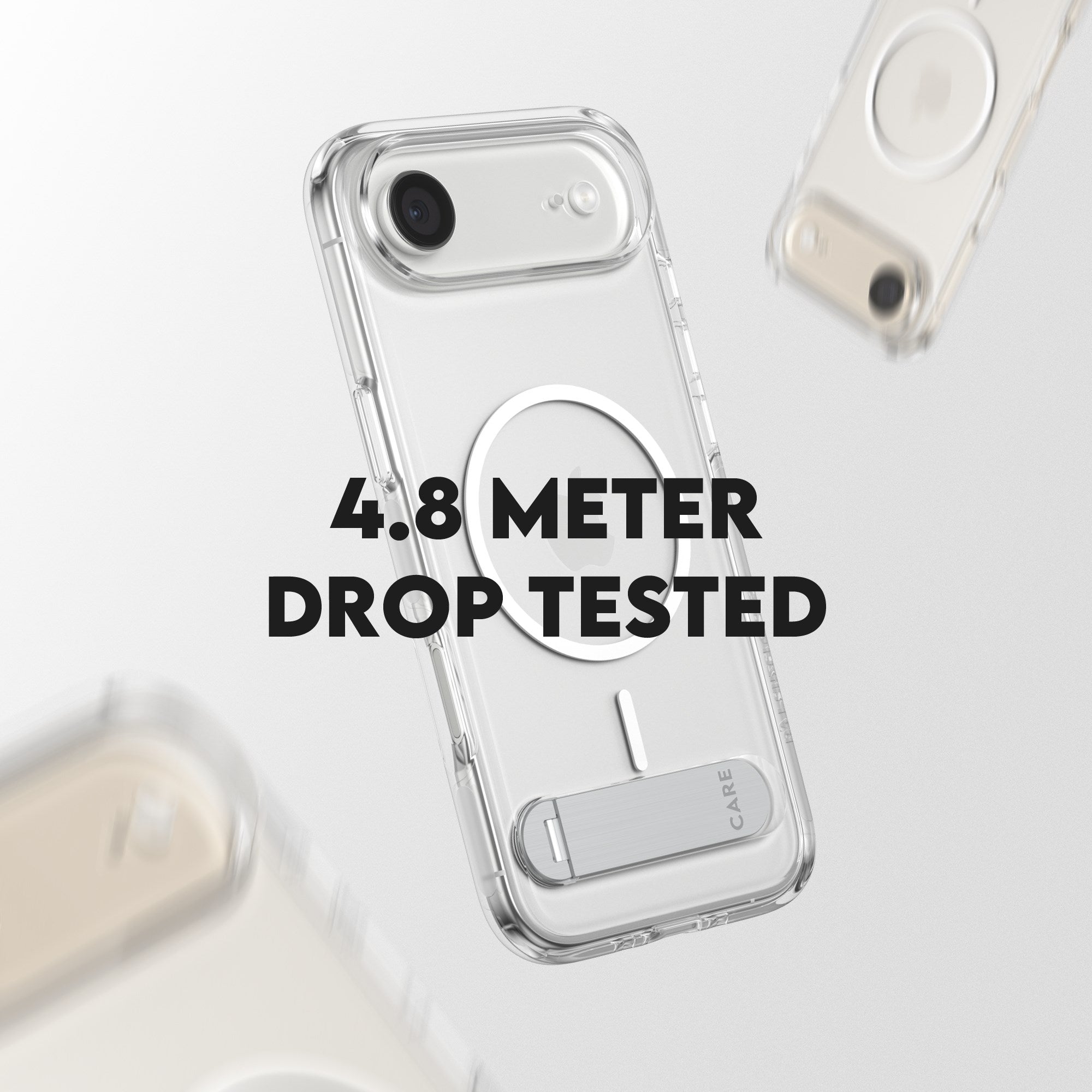 CARE™ by PanzerGlass® Case Transparent w. Kickstand & MagSafe iPhone Air